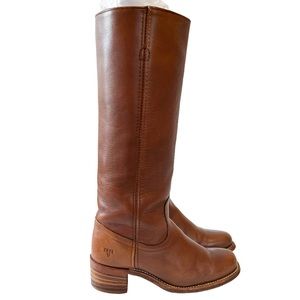 Frye Vintage 80’s Knee High Brown Leather Campus Boots 8.5